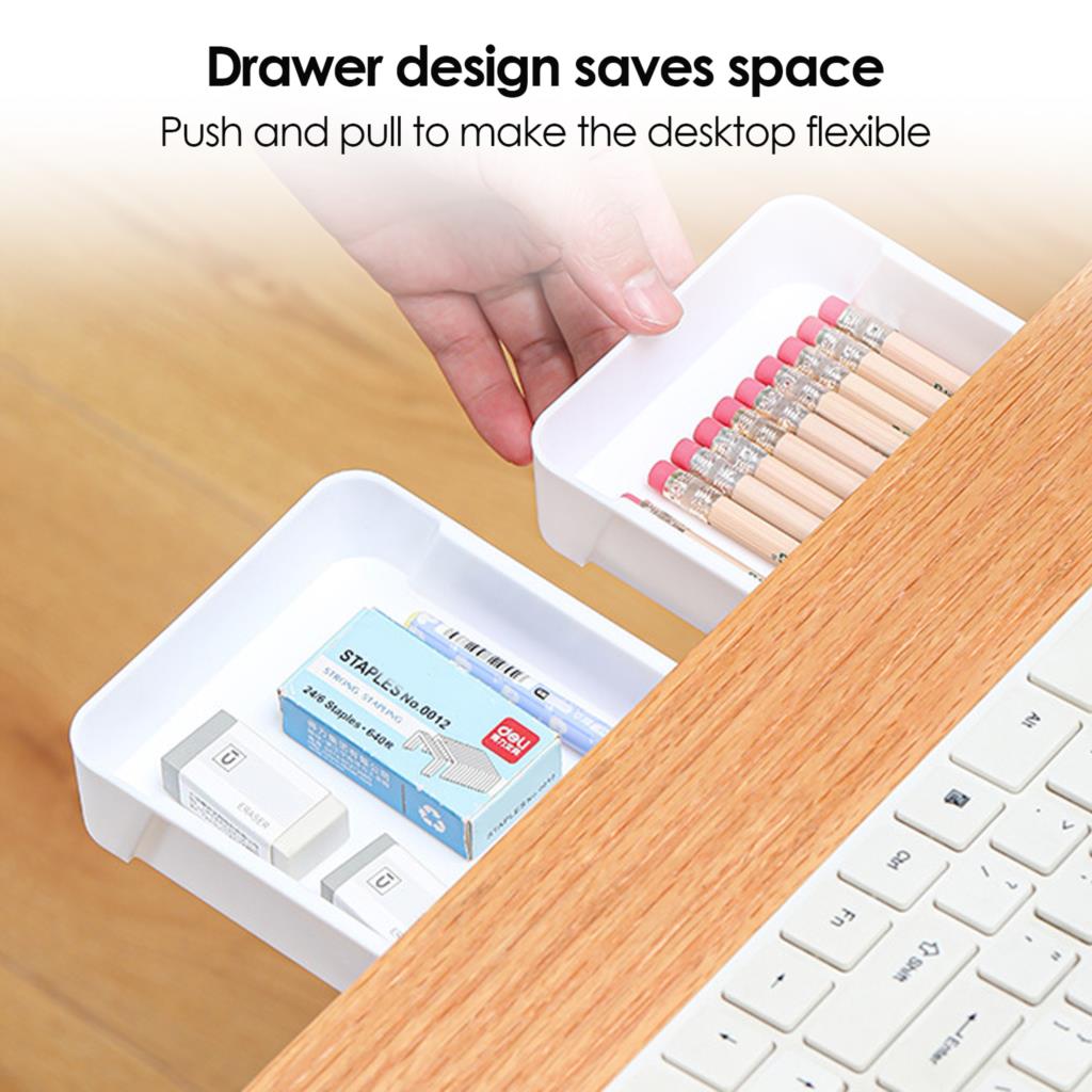 ซ่อนใต้โต๊ะลิ้นชักเก็บของโต๊ะข - Desk Drawer Small บทวิจารณ์และราคา
