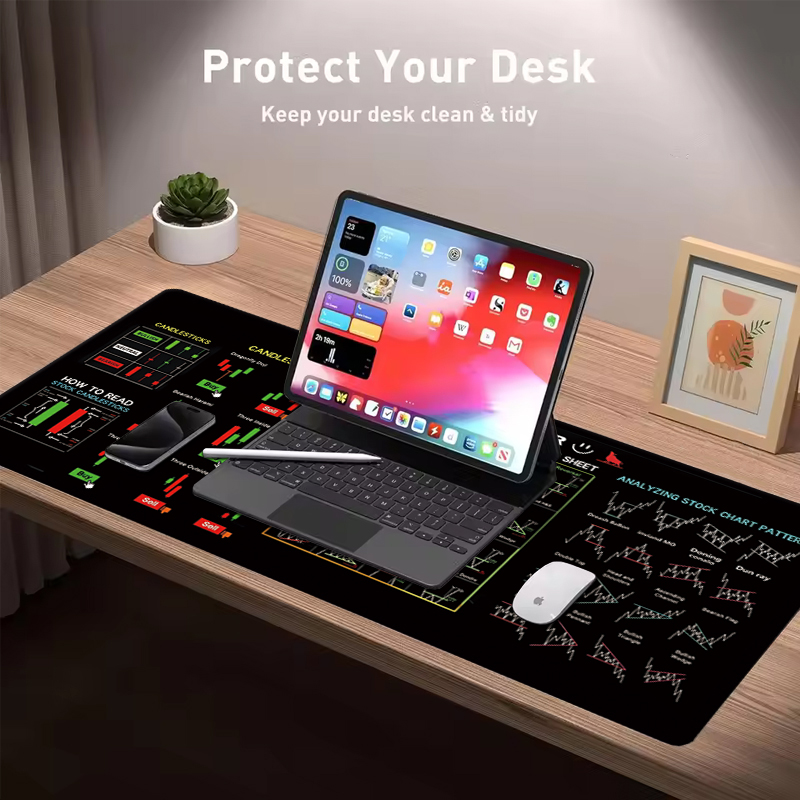 แผ่นรองเมาส์หนังลายเทียนหอมขนา - Desk Mat Leather บทวิจารณ์และราคา
