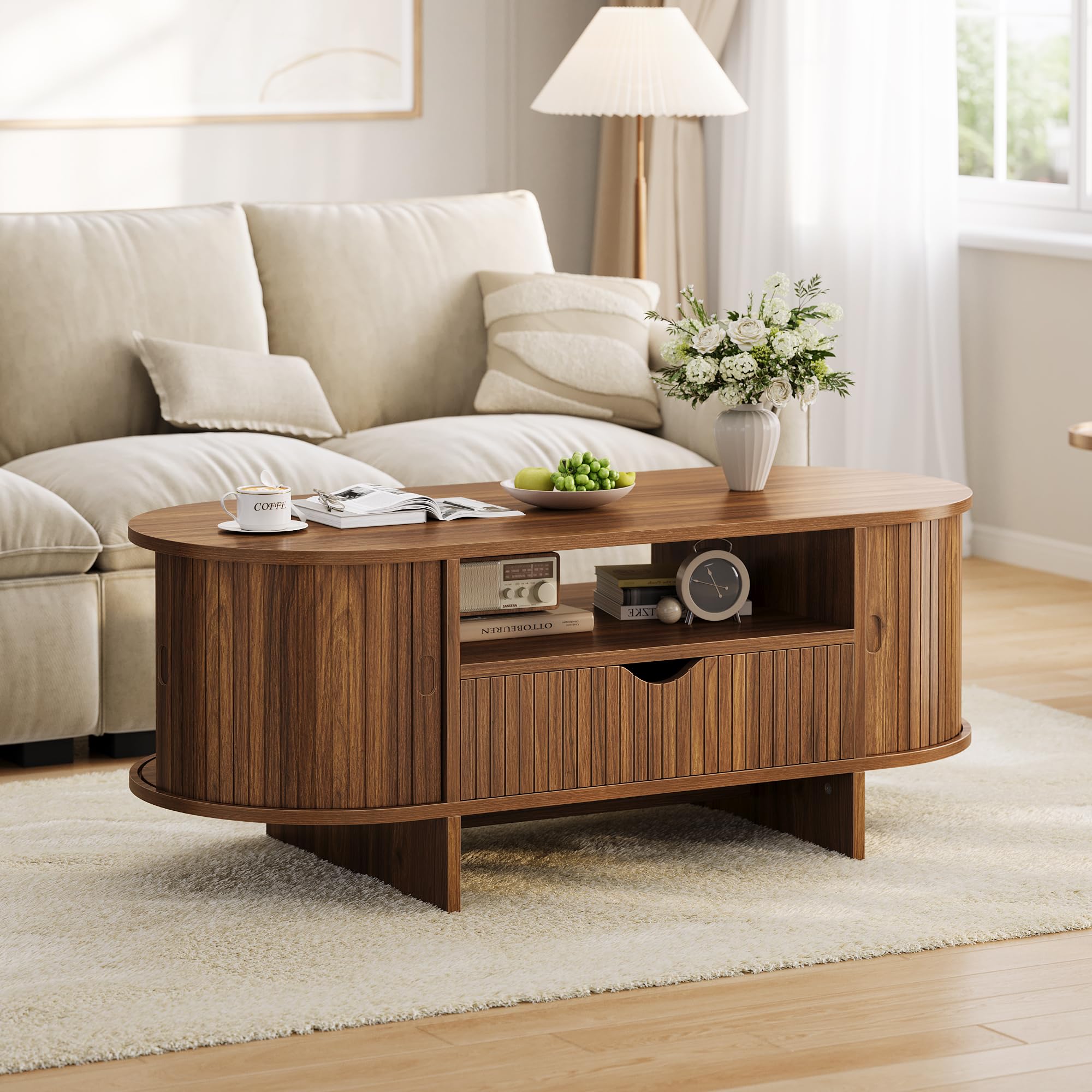โต๊ะกาแฟทรงรีขนาด 47.2 นิ้ว พร - Desk Drawer Small บทวิจารณ์และราคา