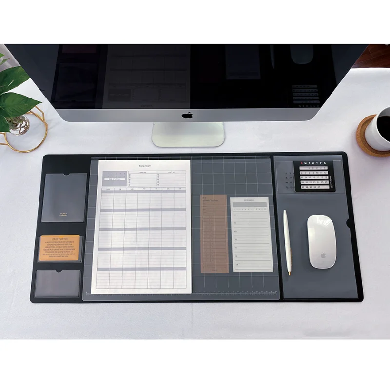 แผ่นรองเมมโมแบบพกพา แผ่นรองเมา - Desk Mat Leather บทวิจารณ์และราคา
