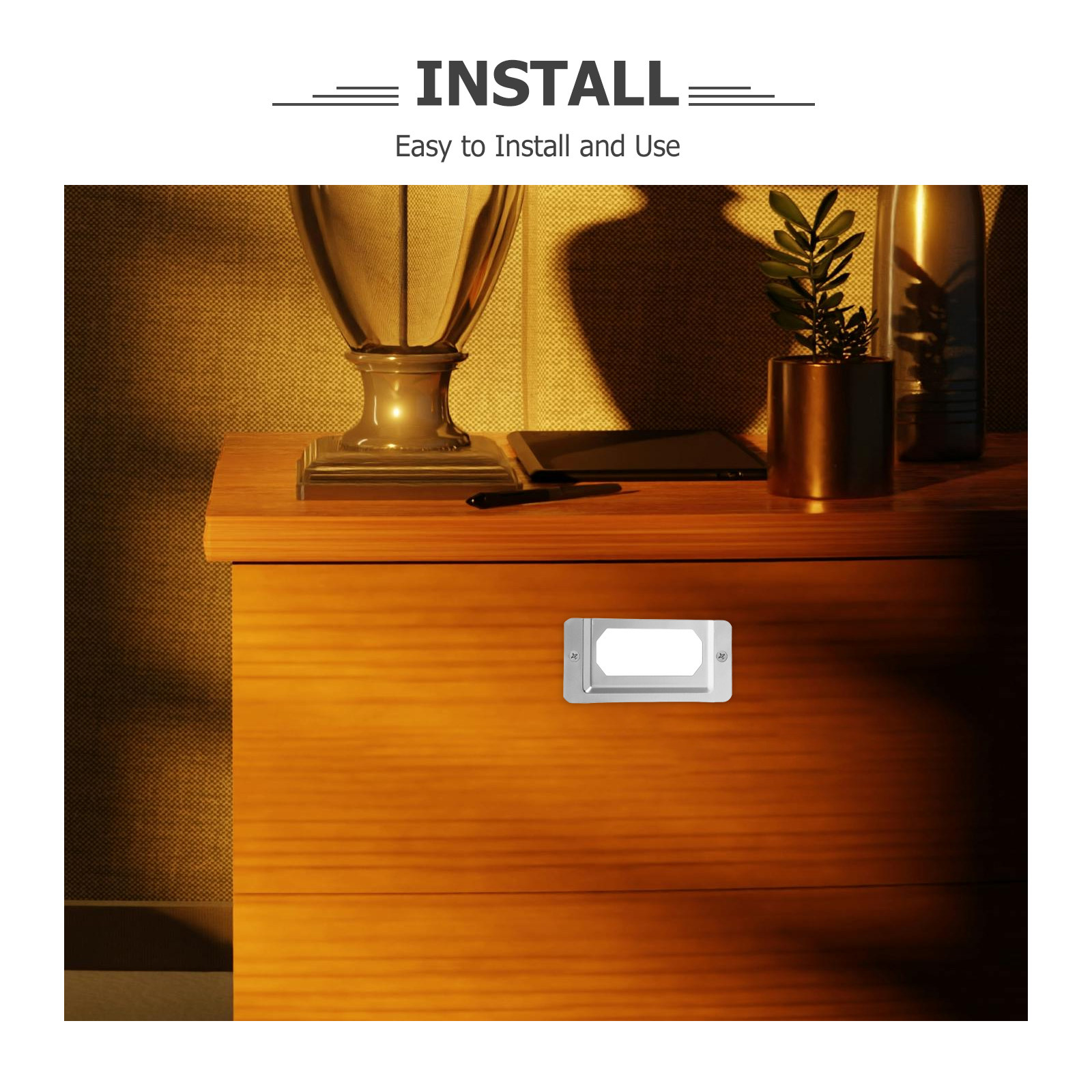 ที่ใส่ป้ายชื่อสำหรับลิ้นชักตู้ - Home Office Library บทวิจารณ์และราคา