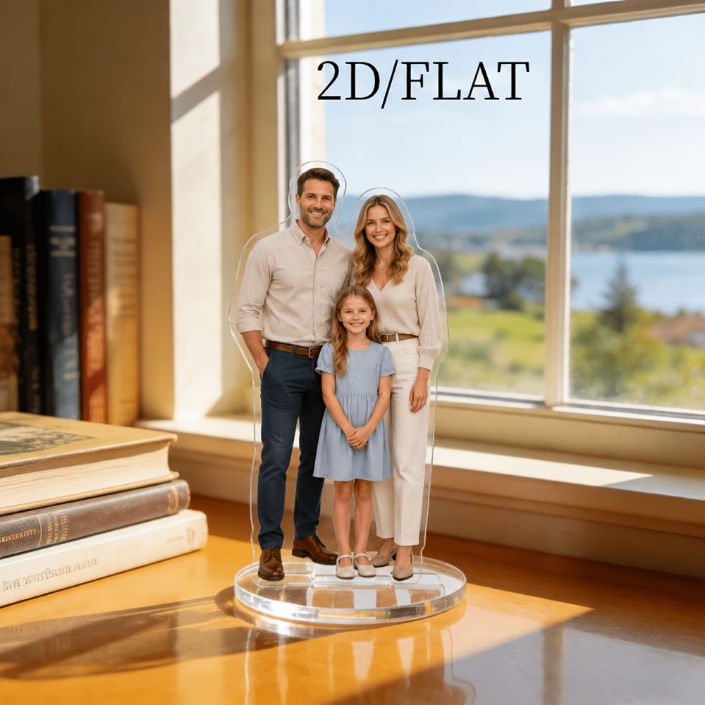 แผ่นอะคริลิกตั้งโต๊ะแบบแบน 2D  - Home Office Image บทวิจารณ์และราคา