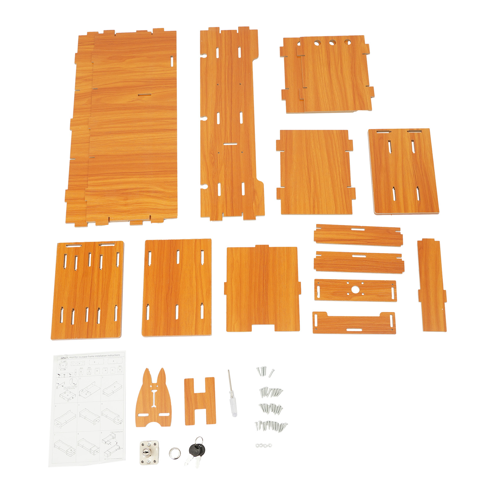 แท่นวางจอคอมพิวเตอร์ MDF แบบ E - Desk Drawer Small บทวิจารณ์และราคา